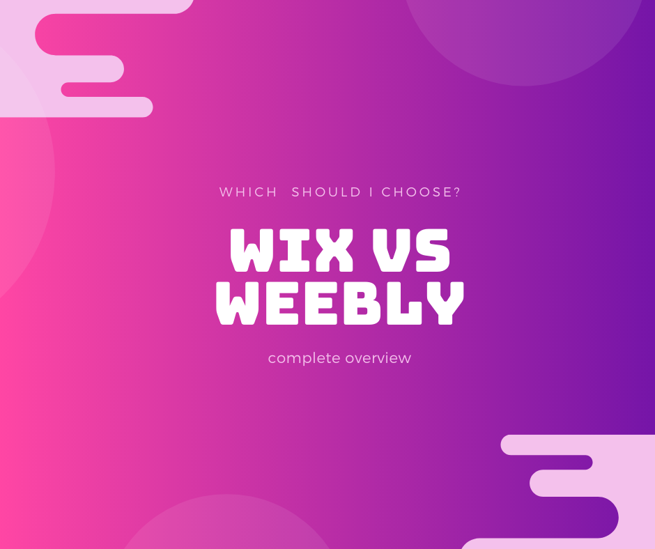 Wix vs Weebly
