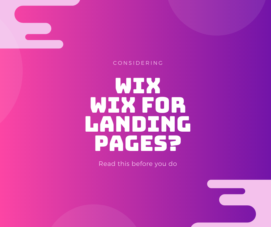 Wix For Landing Pages