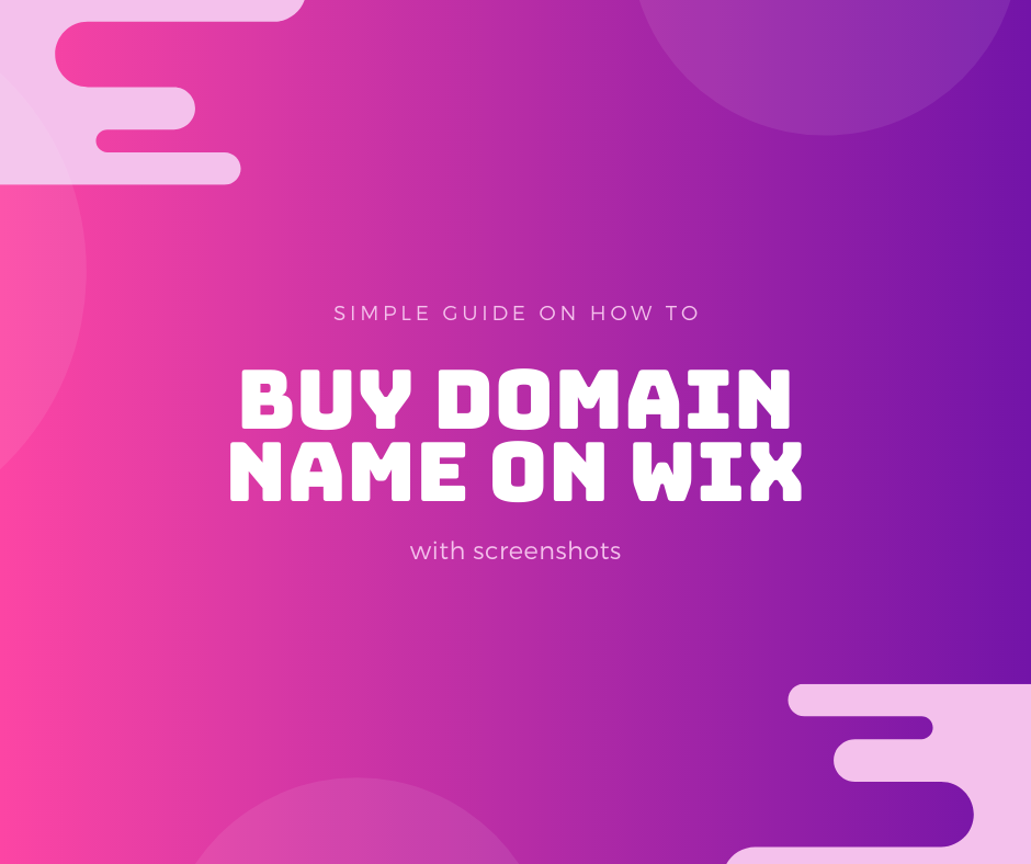 buy domain name Wix