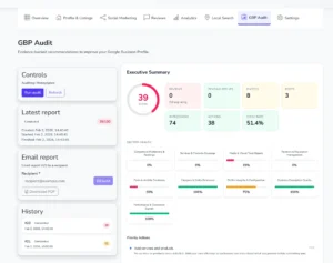 Google Business Profile Management tool GBP Audit.