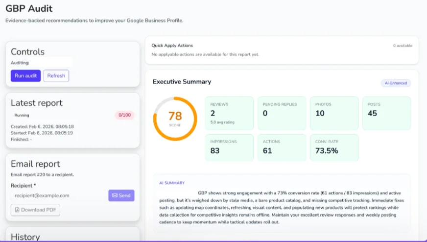 How To Track Google Maps Rankings - Localforce Gbp Audit