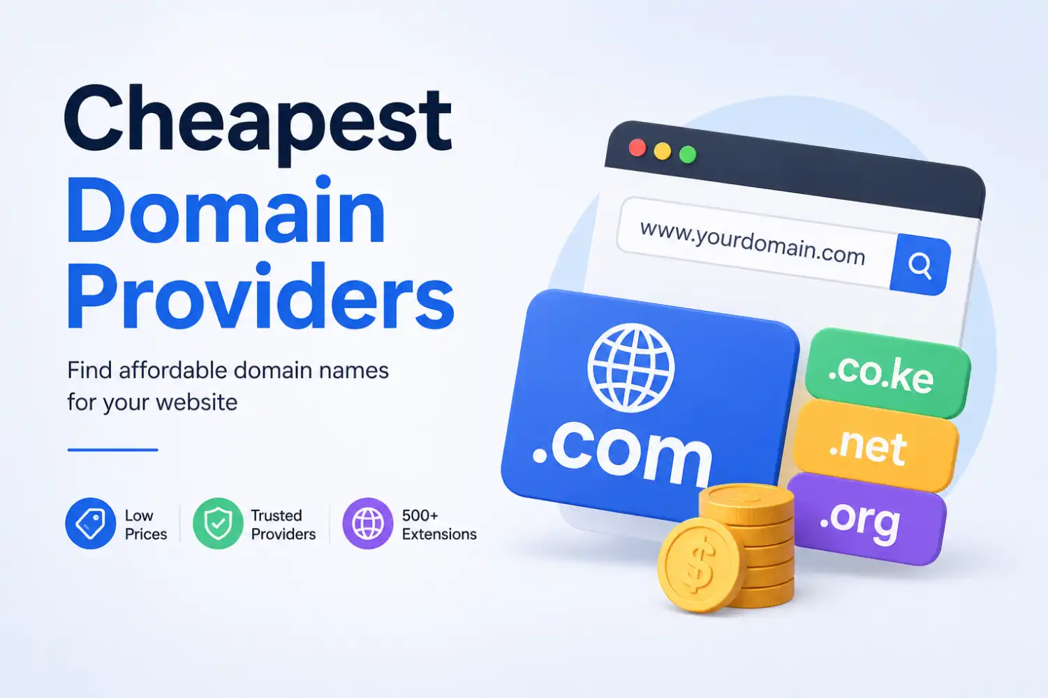 Cheapest Domain providers